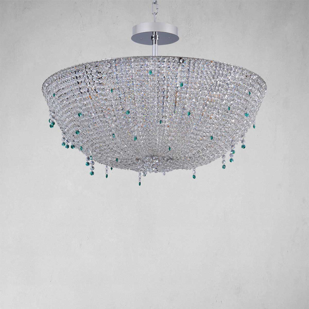 Umbrella crystal chandelier