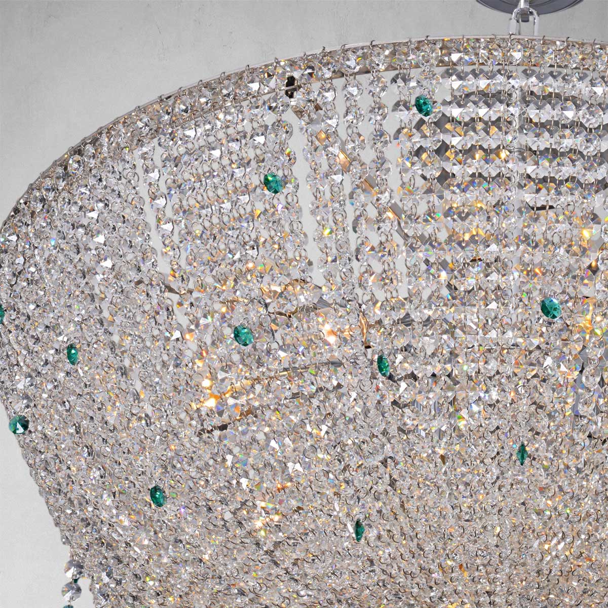 Umbrella crystal chandelier