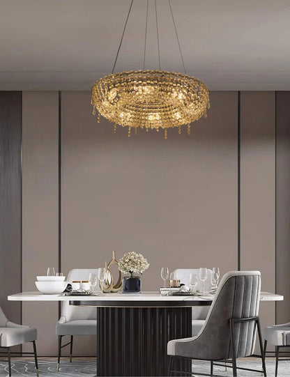 Round Crystal Chandelier