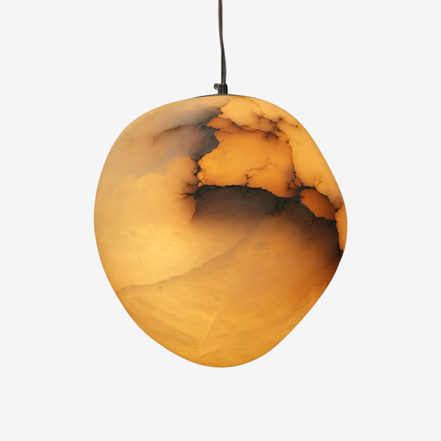 Alabaster Pebble Pendant Light