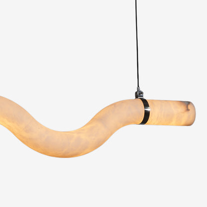 Waon Curved Alabaster Chandelier